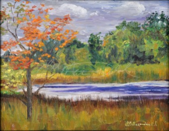 Turning, 8 x 10 Oil on board in Private collection Paint Dexter Plein Air Festival Sold!