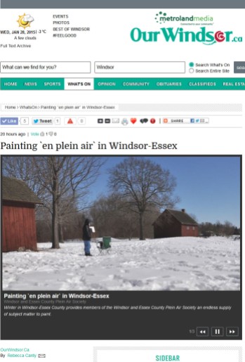 Online Magazine Our Windsor Jan 27, 2015